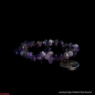 Amethyst Edge Polished Chip Bracelet    from The Rock Space