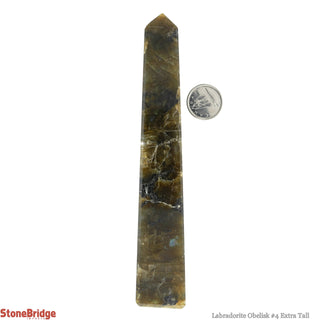 Labradorite Obelisk #4 Extra Tall - 90g to 149.9g    from The Rock Space