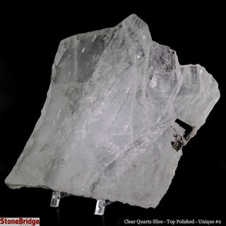 Clear Quartz Slice Top Polished U#2 - 7 1/2"    from The Rock Space