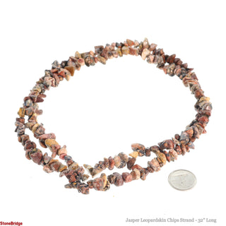 Leopardskin Jasper Chip Strands - 3mm to 5mm    from The Rock Space