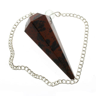 Obsidian Mahogany Pendulum 6 Facets & Bead    from The Rock Space