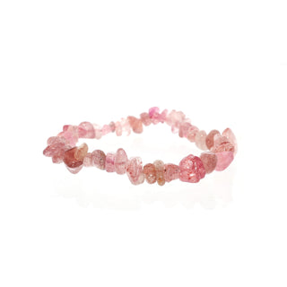 Strawberry Quartz Chip Bracelet from The Rock Space