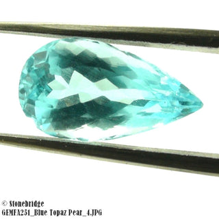 Blue Topaz Pear Cabachon    from Stonebridge Imports