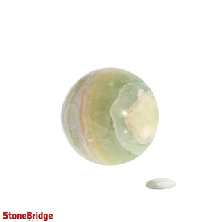 Calcite Green Sphere - Medium #1 - 2 3/4"    from The Rock Space