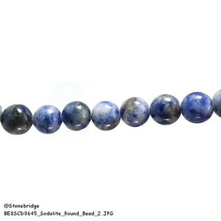 Sodalite A - Round Strand 15" - 10mm    from The Rock Space