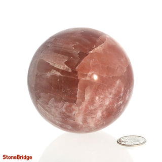 Calcite Rose Sphere - Medium #2 - 2 3/4"    from The Rock Space