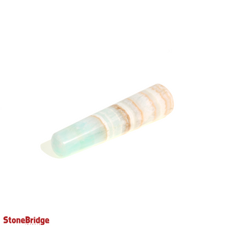 Blue Calcite Rounded Massage Wand - Extra Large #2 - 3 3/4" to 5 1/4" from The Rock Space