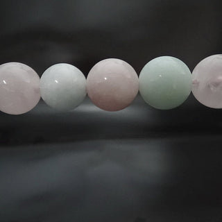 Morganite Colourful - Round Strand 7" - 6mm from The Rock Space