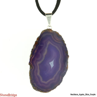 Purple Agate Slice Necklace    from The Rock Space