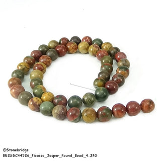 Picasso Jasper Bead Strand