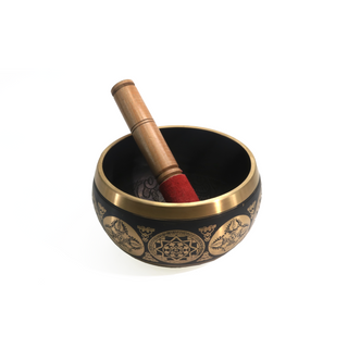 Black Brass 6" Singing Bowl    from The Rock Space