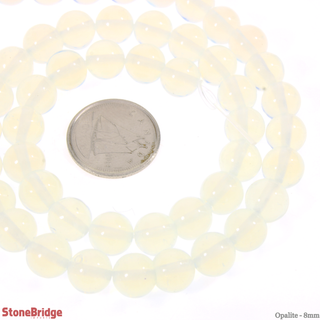 Opalite - Round Strand 15" - 8mm    from The Rock Space