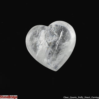 Clear Quartz A Heart #3 - 1 1/2" to 2 1/2"    from The Rock Space