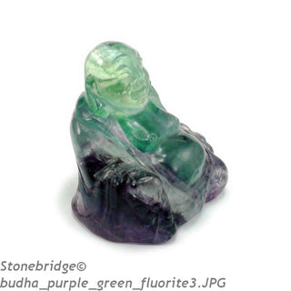 Fluorite Budha Carving - Small: (1 3/4" x 1 1/2"    from The Rock Space