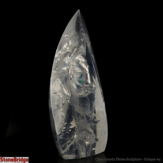 Clear Quartz Flame Sculpture U#4 - 6"    from The Rock Space