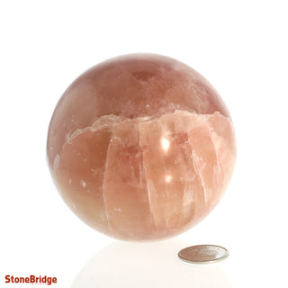 Calcite Rose Sphere - Medium #3 - 2 3/4"    from The Rock Space