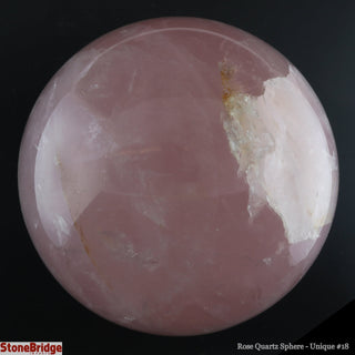 Rose Quartz Sphere U#18 - 4"    from The Rock Space