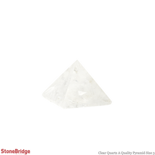 Clear Quartz A Pyramid #3 - 1 3/4" to 2" Wide    from The Rock Space