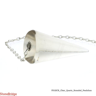 Clear Quartz Pendulum - Rounded - Flat Top    from The Rock Space