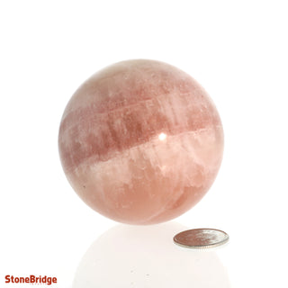 Calcite Rose Sphere - Small #2 - 2 1/4"    from The Rock Space