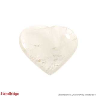 Clear Quartz A Heart #6 - 2" to 3 1/4"    from The Rock Space