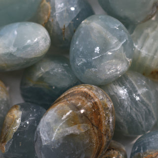 Blue & Green Onyx Tumbled Stones    from The Rock Space