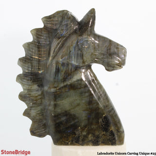 Labradorite Unicorn Carving U#25 - 5 1/2" from The Rock Space