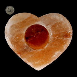 Himalayan Salt Heart Candle Holders    from The Rock Space