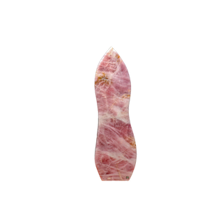 Rose Quartz Flame Sculpture on Stand U#1 - 77 lb - 38" tall from The Rock Space