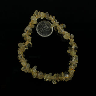 Rutilated Quartz Bead Bracelet    from The Rock Space