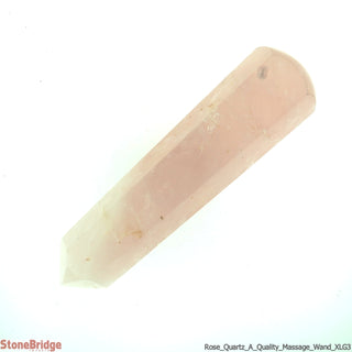 Rose Quartz A Pointed Massage Wand - Extra Large #1 - 2 1/2" to 3 3/4"    from The Rock Space