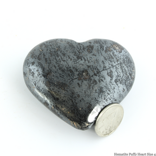 Hematite Heart #4 - 1 3/4" to 2 3/4"    from The Rock Space