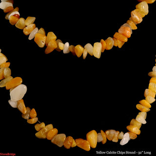 Calcite Yellow Chip Strands - 5mm to 8mm    from The Rock Space