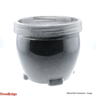 Black Salt Container - Large    from The Rock Space