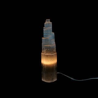 Selenite Tower Lamp - Extra Large 14” Tall    from The Rock Space