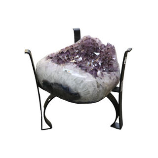 Amethyst Geode Cluster Table - Polished Edge U#6    from The Rock Space