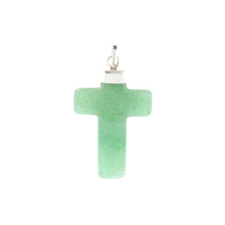 Green Aventurine Cross Silver Pendant    from The Rock Space