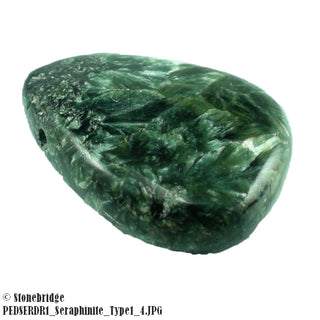 Seraphinite Slice Pendant - type 2 - side drilled    from The Rock Space