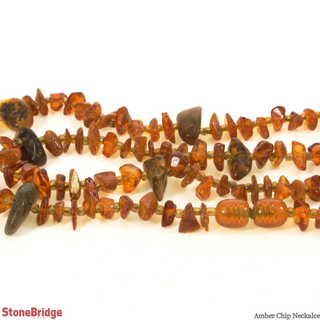 Amber Chip Strands - 3mm to 5mm    from The Rock Space