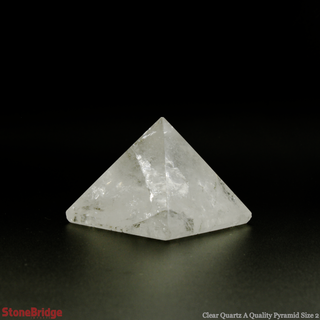 Clear Quartz A Pyramid #2 - 1 1/2" to 1 3/4" Wide    from The Rock Space