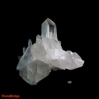Lemurian Quartz Cluster U#3 - Super Clear - 19lb - 12" from The Rock Space