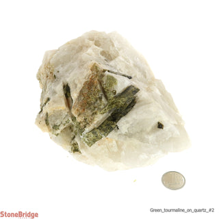 Tourmaline Green Quartz Chunk #2 from The Rock Space