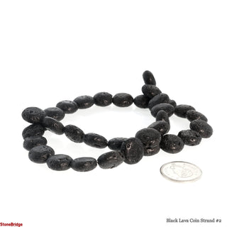 Black Lava Coin Strand #2    from The Rock Space