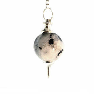 Rainbow Moonstone Ball and Point Pendulum - 3 Pack from The Rock Space