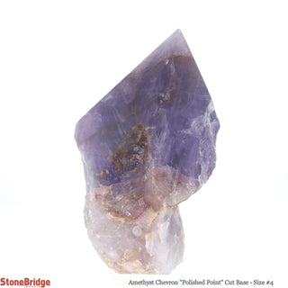 Amethyst Chevron Cut Base, Polished Point Tower #4    from Stonebridge Imports