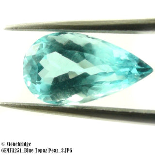 Blue Topaz Pear Cabachon    from Stonebridge Imports