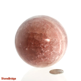 Calcite Rose Sphere - Medium #3 - 2 3/4"    from The Rock Space