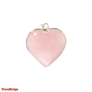 Rose Quartz Heart Pendant    from The Rock Space