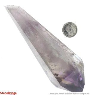 Amethyst Point Polished Sword U#6 - 5"    from The Rock Space