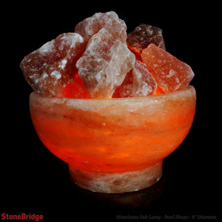 Himalayan Salt Lamp - Fire Bowl 6"    from The Rock Space